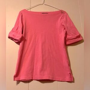 Vintage Ralph Lauren Pink Boatneck Tee
